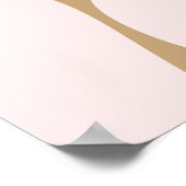 Roze Baby Owl Poster (Hoek)