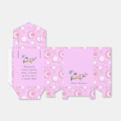 Roze Baby Owl | Shower Theme Bedankdoosjes (Uitgevouwen)
