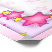 Roze Baby Panda Room Name Poster (Hoek)