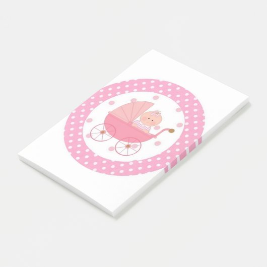 roze baby post-it® notes (Schuin)