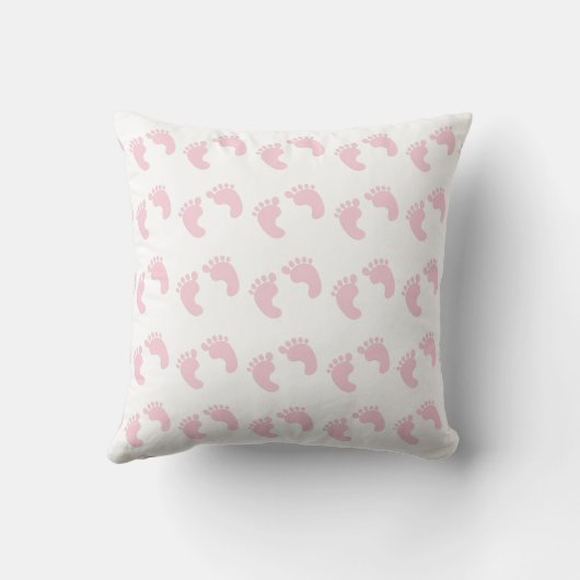 Roze Baby Prints Pillow Kussen (Achterkant)
