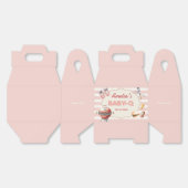 Roze Baby-Q Baby shower voorkeursboxen Bedankdoosjes (Ongevouwen)