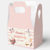 Roze Baby-Q Baby shower voorkeursboxen Bedankdoosjes (Open)
