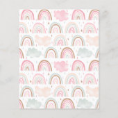 Roze Baby Rainbow-naam Schoenspel (Achterkant)