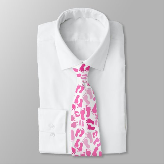 Roze Baby roet Prints Stropdas (Gebonden)
