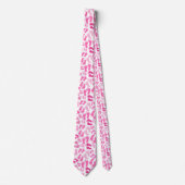 Roze Baby roet Prints Stropdas (Voorkant)