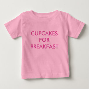 ROZE BABY ROMPERTJE MET 'CUPCAKES FOR BREAKFAST'