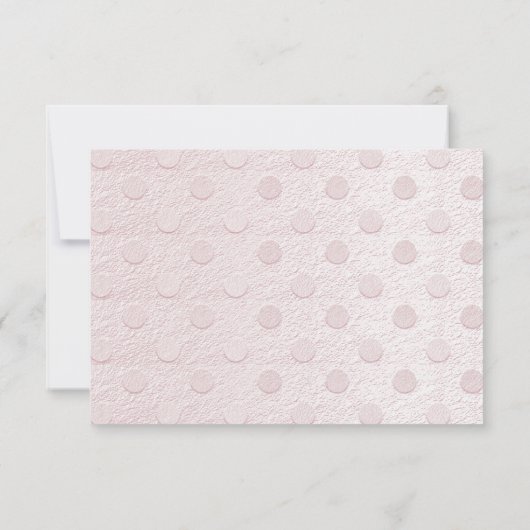 Roze Baby Schoenen Dank u kaart (Achterkant)