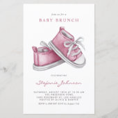 Roze Baby Schoenen Het is een Meisje Baby Brunch U (Voorkant)