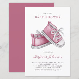 Roze Baby Schoenen Het is een Meisje Baby shower U