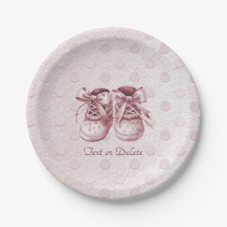 Roze Baby Schoenen Papier Bord