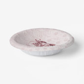 Roze Baby Schoenen Papieren kom (Gebogen)