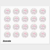 Roze Baby Schoenen Roze Baby shower Stickers (Vel)