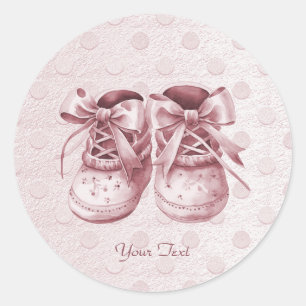 Roze Baby Schoenen Sticker