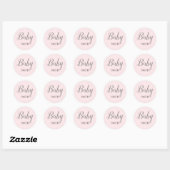 Roze Baby Script Custom Name Stickers (Vel)