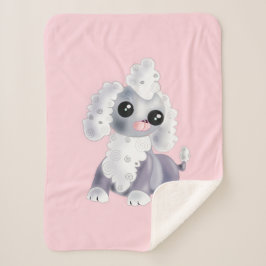 Roze Baby Sherpa Deken met Schattigee Baby Pet Dog