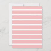 Roze Baby shower Advice Card Kaart (Achterkant)