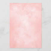 Roze baby shower Advice-ouderkaarten Advieskaart (Achterkant)