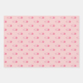 Roze Baby shower assortiment Inpakpapier Vel (Voorkant)