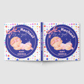 Roze Baby shower, Baby Meisje Douche Gastenboek (Volledig)