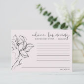 Roze Baby Shower Bloem Advies voor Moeder (Staand voorkant)