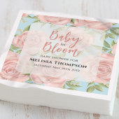 Roze Baby shower Bloemen Bloom Custom Servet