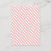 Roze Baby shower boekaanvraag voor Rubber Ducky Gi Informatiekaartje (Achterkant)