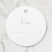 Roze Baby shower Boeken voor de Labels van het Ver (Achterkant)