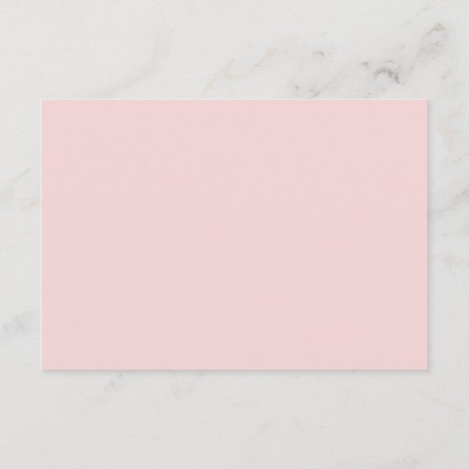 Roze Baby shower Book Request Informatiekaartje (Achterkant)