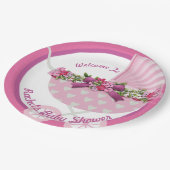  roze baby shower Bord (Gekanteld)