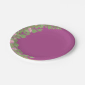 Roze baby shower bruiloft gewoon op maat papieren bordje (Gekanteld)