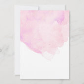 Roze Baby shower Brunch Uitnodiging (Achterkant)