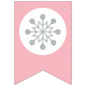 Roze Baby shower Bunting Flags - Meisje BabyShower Vlaggetjes (Tweede vlag)
