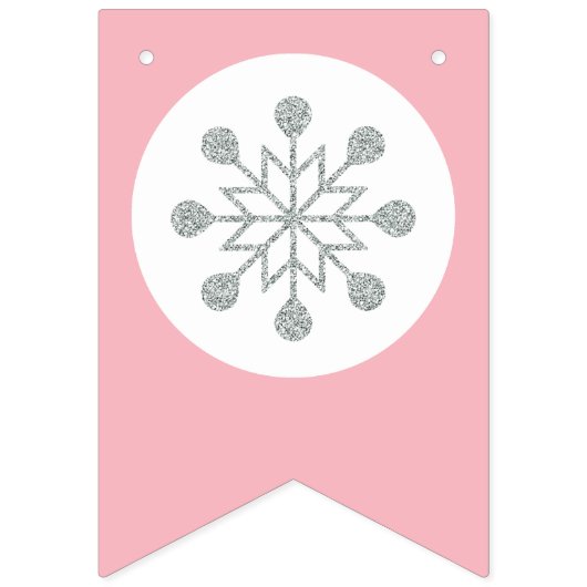 Roze Baby shower Bunting Flags - Meisje BabyShower Vlaggetjes (Tweede vlag)