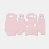 Roze baby shower favor doosjes (Uitgevouwen)