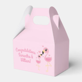 Roze Baby shower Flamingo Bedankdoosjes