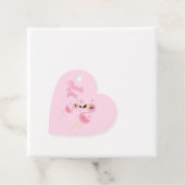Roze Baby shower Flamingo Bedankjes Labels (In situ)
