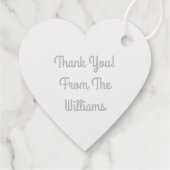 Roze Baby shower Flamingo Bedankjes Labels (Achterkant)