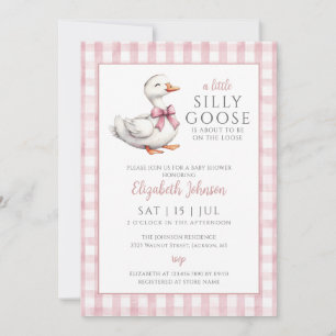 Roze Baby Shower Foto QR Code Eendje Kaart