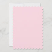 Roze Baby shower Fox Kaart (Achterkant)