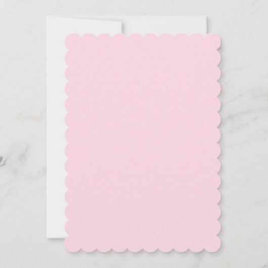 Roze Baby shower Fox Kaart (Achterkant)