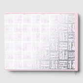 Roze Baby shower Gastboek Echte Folie Gastboeken Gastenboek (Achterkant)