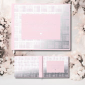 Roze Baby shower Gastboek Echte Folie Gastboeken Gastenboek