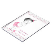 Roze Baby shower gastenboek Notitieboek (Linkerzijde)