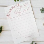  Roze Baby shower Guess Baby Food Game Flyer