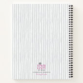 Roze Baby shower Guest Book Notitieboek (Achterkant)