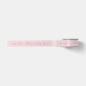 Roze baby shower Het is een meisje modern script m Satijnen Lint (Voorkant)