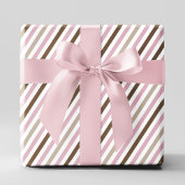 Roze Baby shower Het is een meisje Teddy Bear Inpakpapier Vel