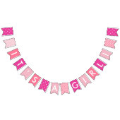 Roze Baby shower Het is een meisje Vlaggetjes (Alle)