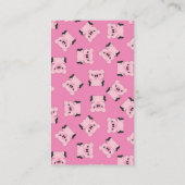 Roze Baby shower Informatiekaartje (Achterkant)